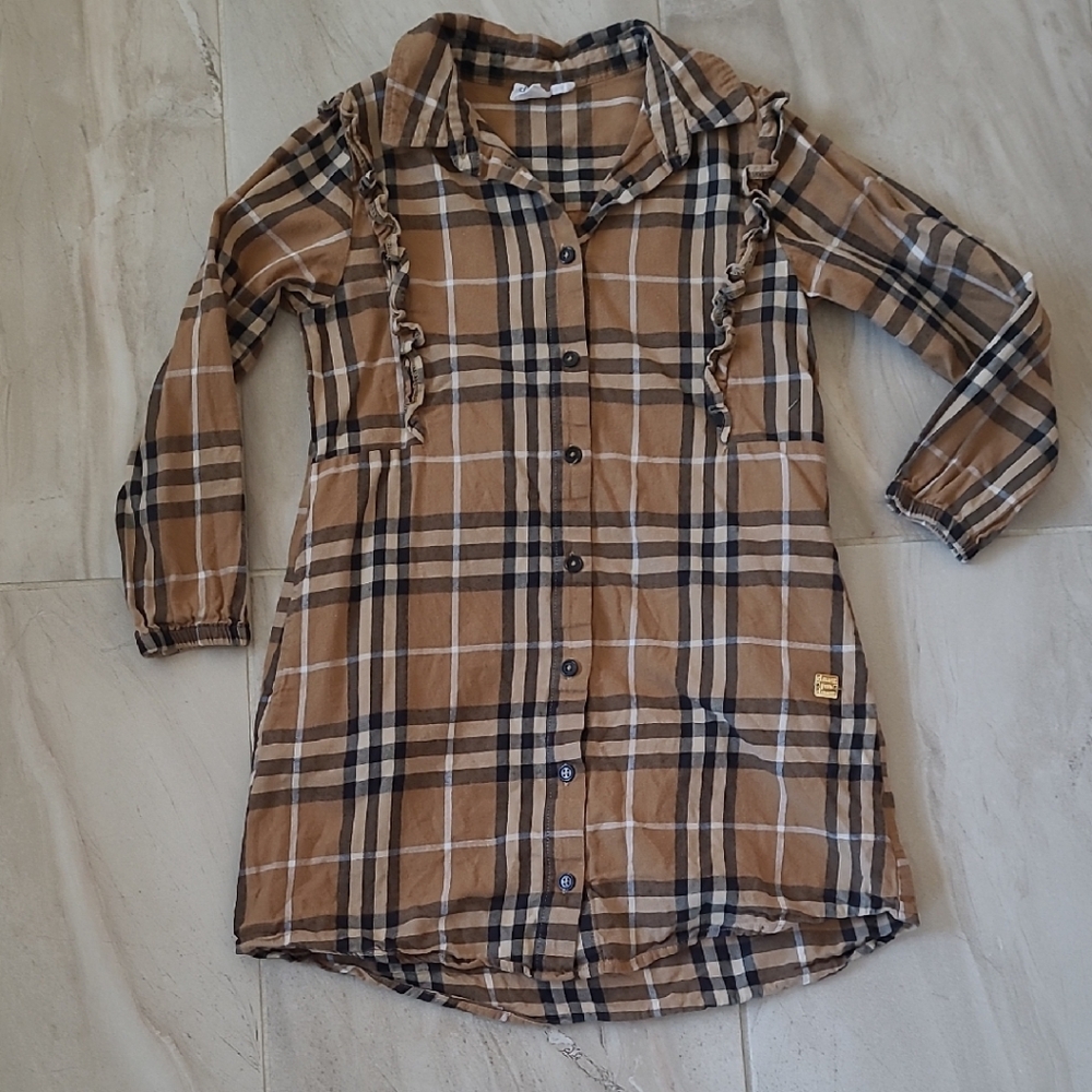 Deux par Deux 7 Plaid Dress
